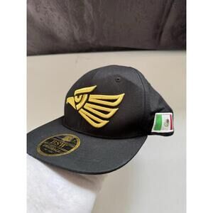 BSW Superior Headwear Embroidered Gold Eagle Black SnapBack Hat Cap Mexico Flag